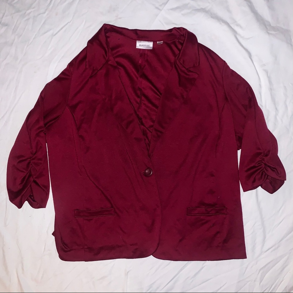 🎉HP🎉 Cranberry Oversized Blazer Cardigan